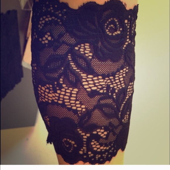 Bundle two black lace boot cuff