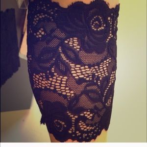 Bundle two black lace boot cuff