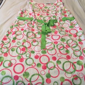 Pretty pink and green dress