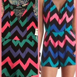 NWT Chevron print romper