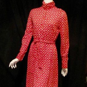 Vintage DVF belted dress