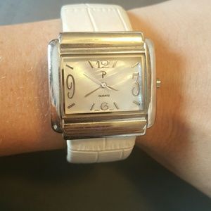 Cream Bangle Watch