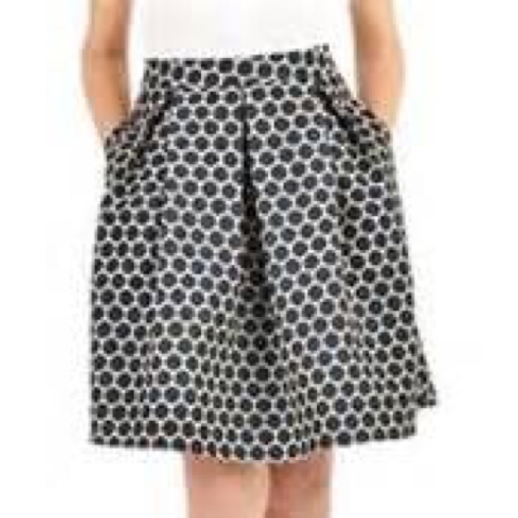 Blue polka dot skirt