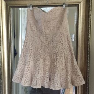 BCBG Maxazria Cream Lace Dress