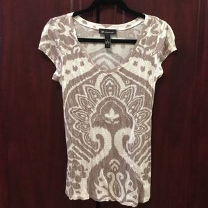 INC Sequin Print Top