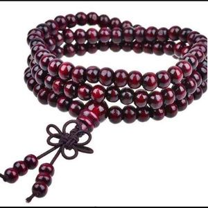 UNISEX 8mm CHERRY SANDALWOOD MEDITATION BRACELET