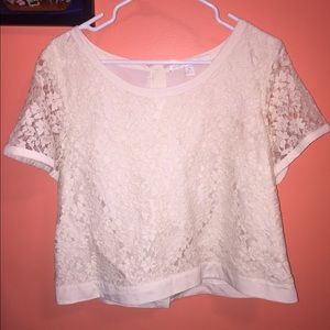 Lauren Conrad Lace Crop Top Size: XL