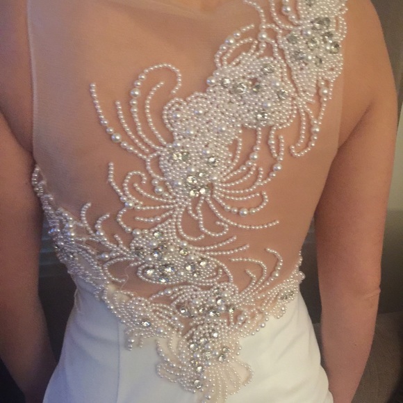 Ivory Prom/Wedding Dress - Picture 3 of 4