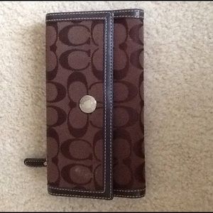 Coach brown wallet