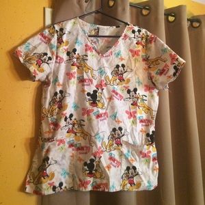 Disney scrub top