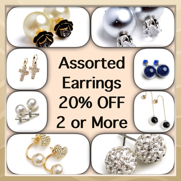 Double Sided Earrings New Green - Picture 4 of 4