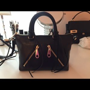 Rebecca Minkoff Micro Moto Distressed Satchel