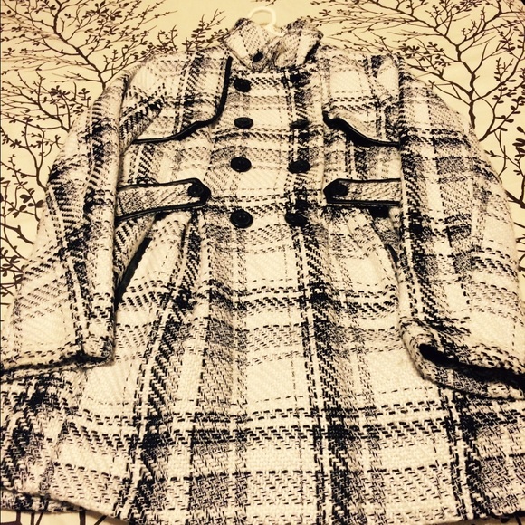 Plaid, pea coat