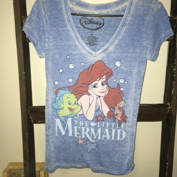 NWOT The Little Mermaid V-Neck Tee