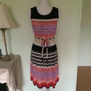 Daisy Fuentes sleeveless striped dress
