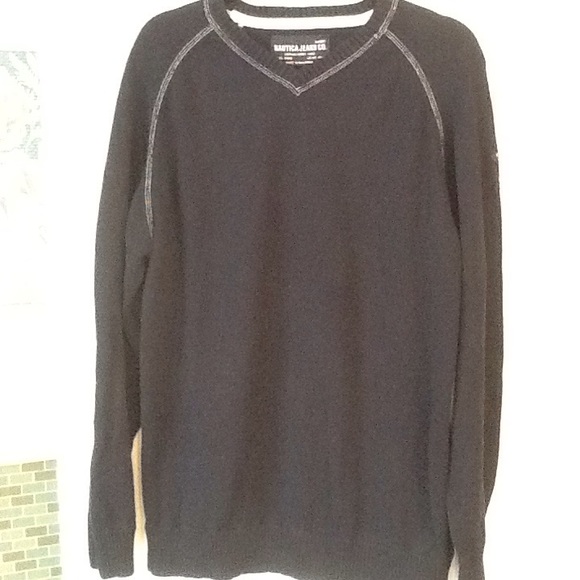 Men's Nautica Jeans Co. V Neck sweater size XL - Picture 2 of 4
