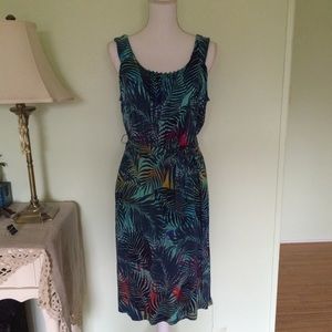 Croft & Barrow sleeveless tropical dress