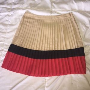 Pleated chiffon skirt