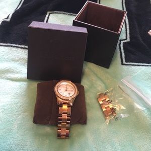 Rose gold Michael kors watch