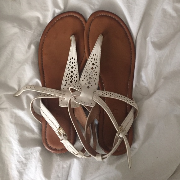 White sandals