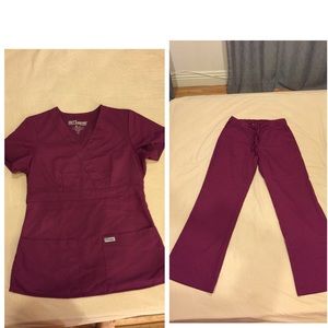 Greys Anatomy Scrub top and bottom size sx