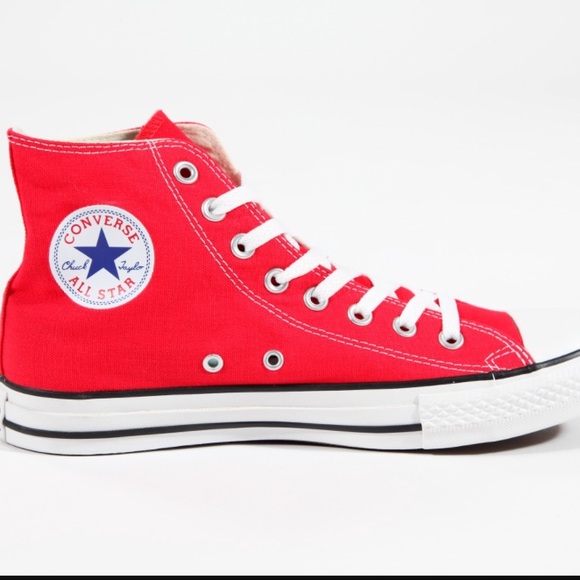 Red high top converse