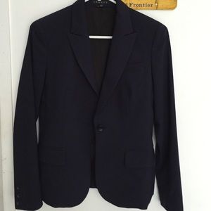 Navy theory suit jacket