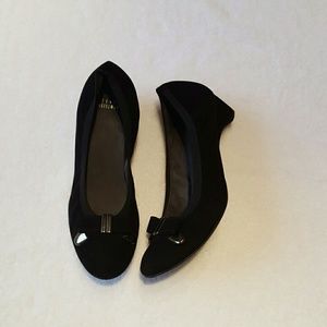 Black Suede Stuart Weitzman Shoes with Bows
