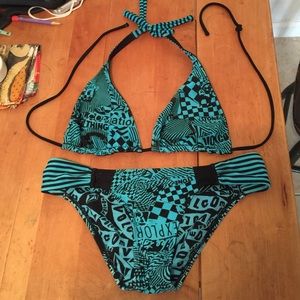 Volcom bikini.