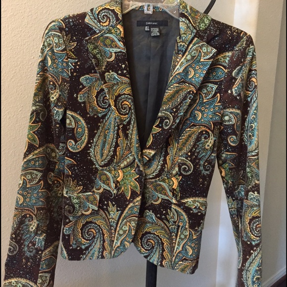 Beautiful corduroy paisley blazer
