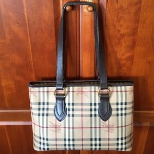 Authentic Burberry Haymarket Tote