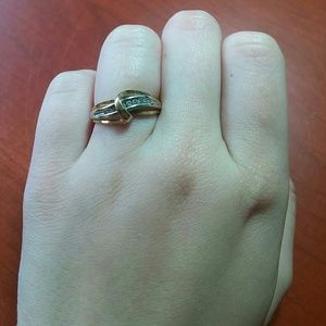 10K Gold and Silver simple ring
