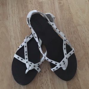 White Mossimo sandals