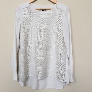 Banana Republic Cream Lace Blouse
