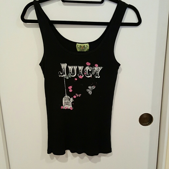 SOLD Juicy Couture Butterfly Cage Tank Top - Picture 2 of 3