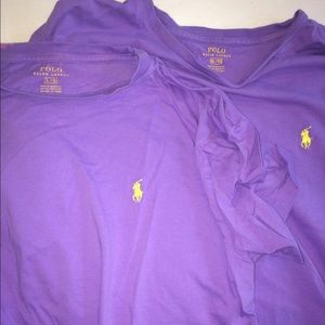 Two!!! Purple and Yellow Polo Tshirts