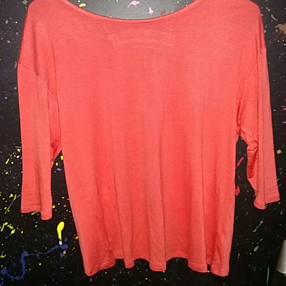 CORAL CAGED OPEN BACK TOP - Picture 2 of 3