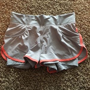 Lucy Grey and Orange Active Shorts