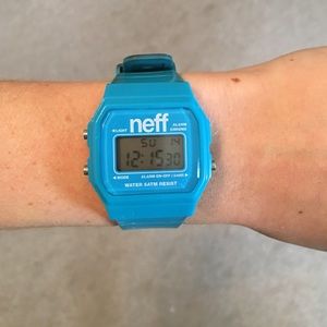 Blue waterproof neff watch