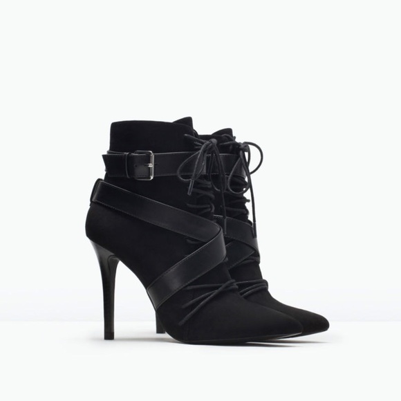 Zara Shoes - Zara black booties with heel Zara Shoes - Zara black booties with heel