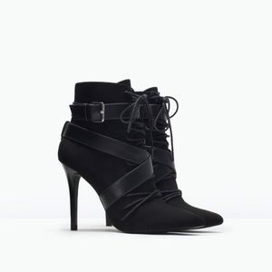 Zara Shoes - Zara black booties with heel Zara Shoes - Zara black booties with heel