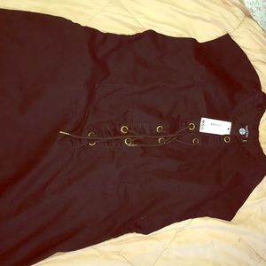 Denim strap dress