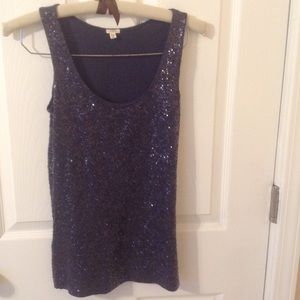 J crew sequined top size X small