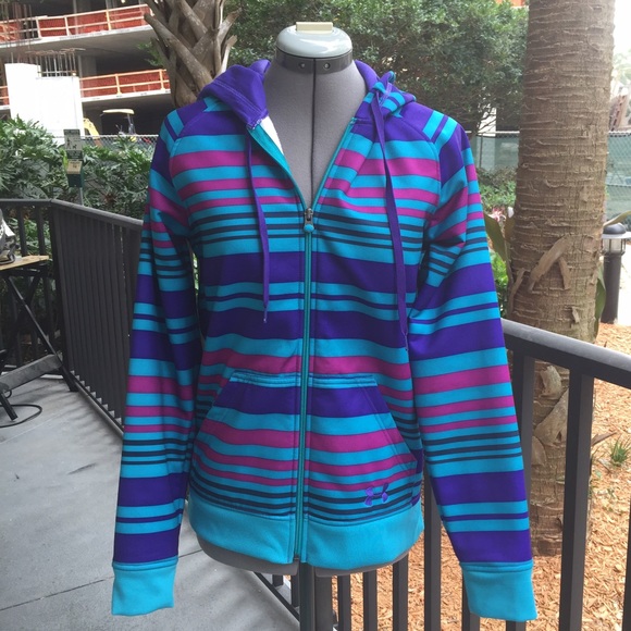 Under Armour Jackets & Blazers - Under Armour Striped Hooded Jacket