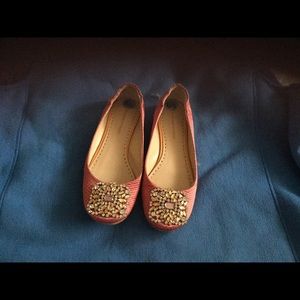 Pink ballet type shoes with bling