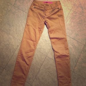 Tan skinny pants