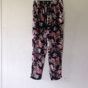 Floral joggers