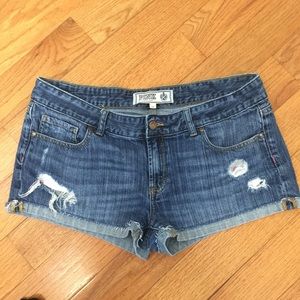 PINK by VS distressed denim shorts