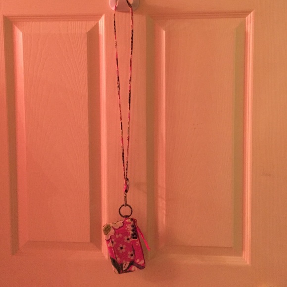 Vera Bradley lanyard and card holder