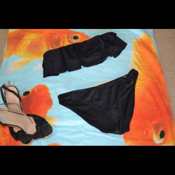 VS bandeau bikini in black